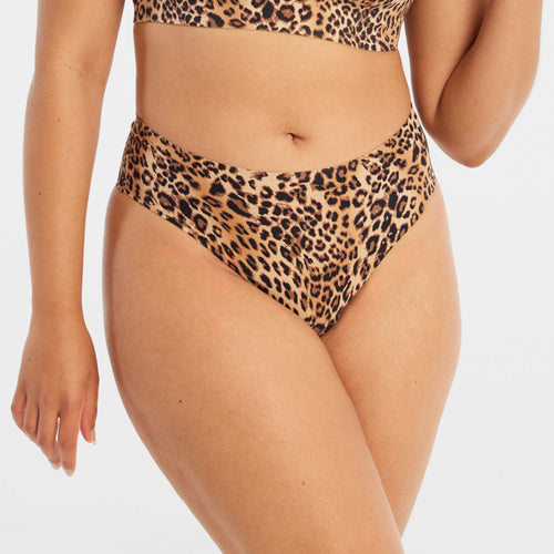 High-Waisted Thong - Leopard (Final Sale)