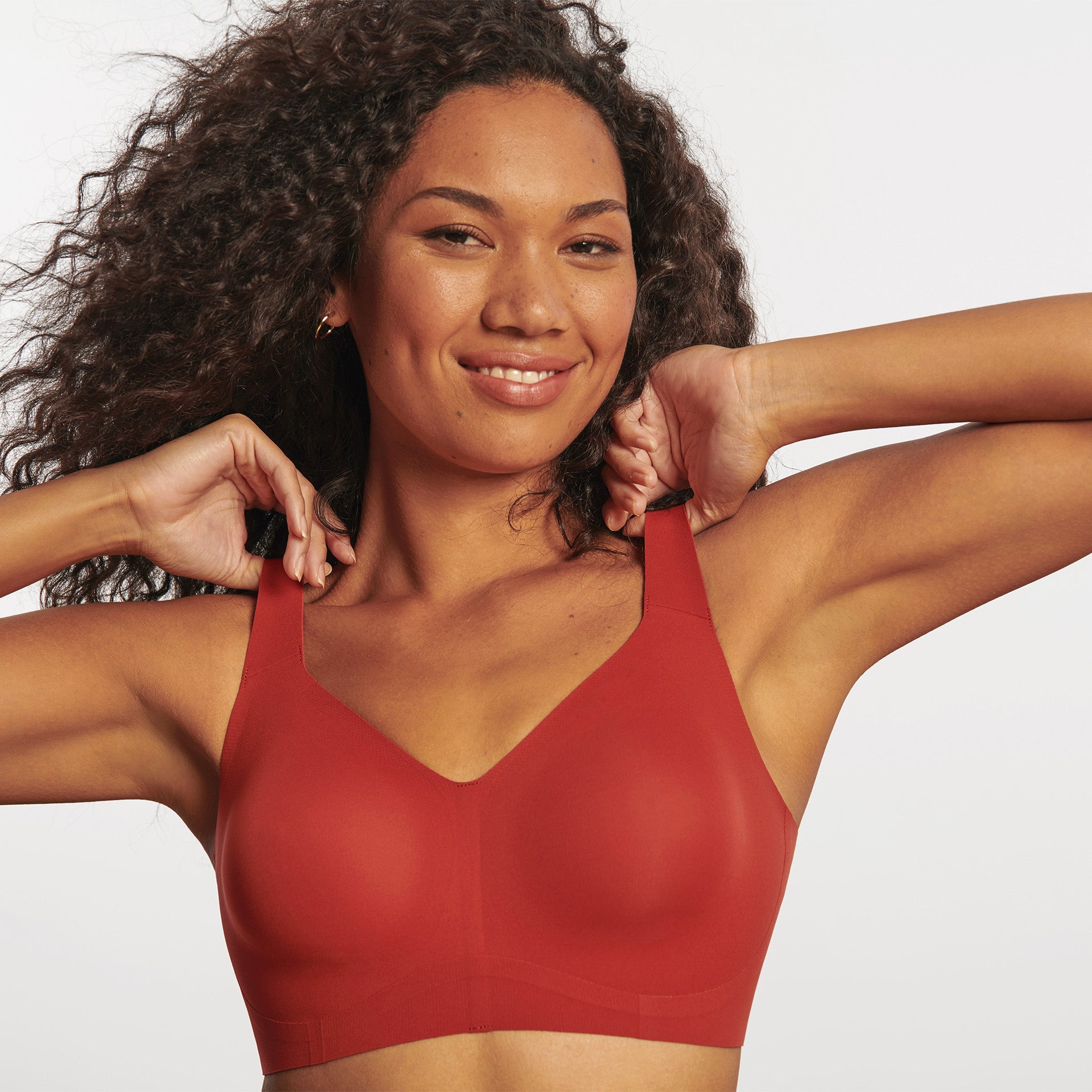 All Color: Manzanita | flexible band hook and eye wireless bra