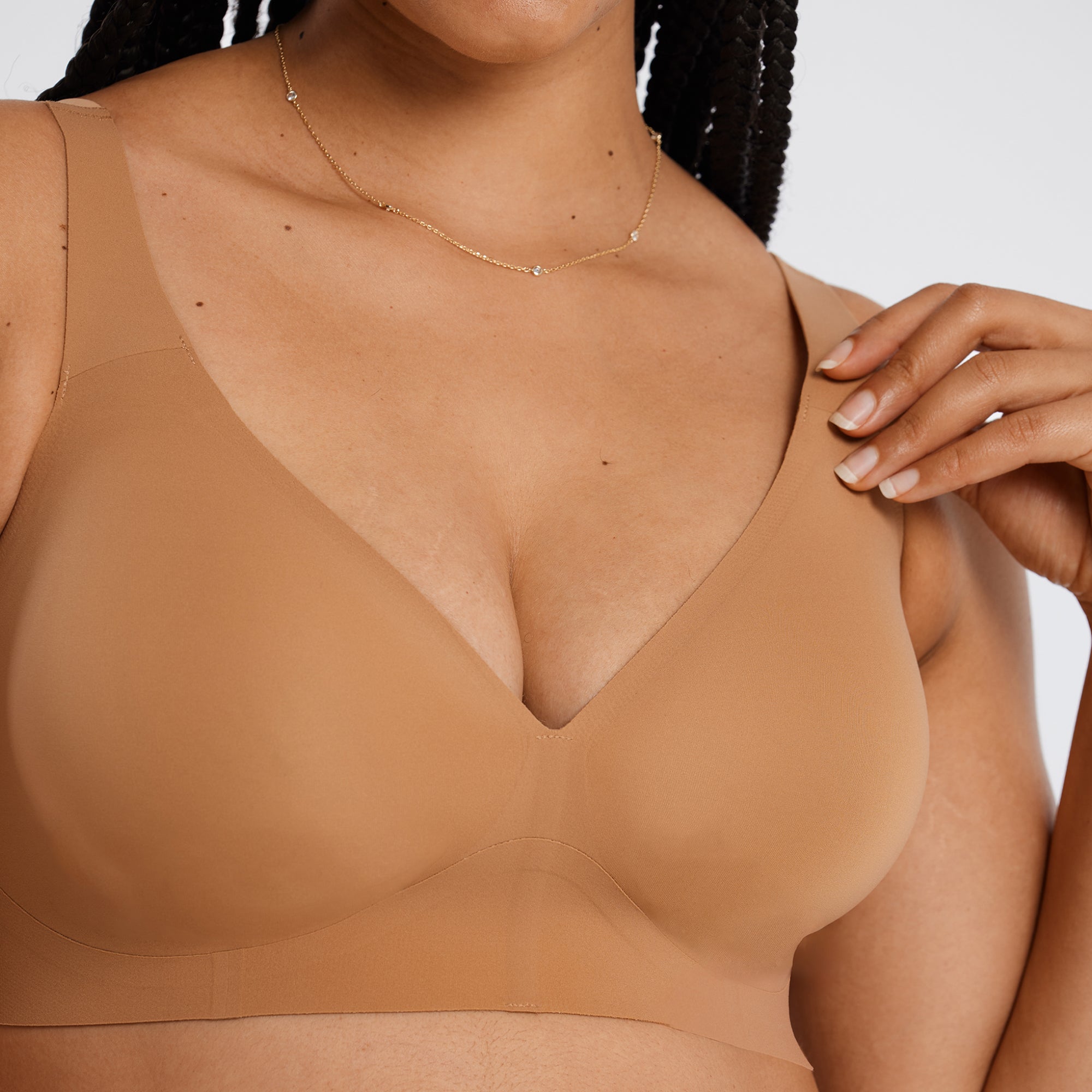 All Color: Mica | low neckline wireless bra