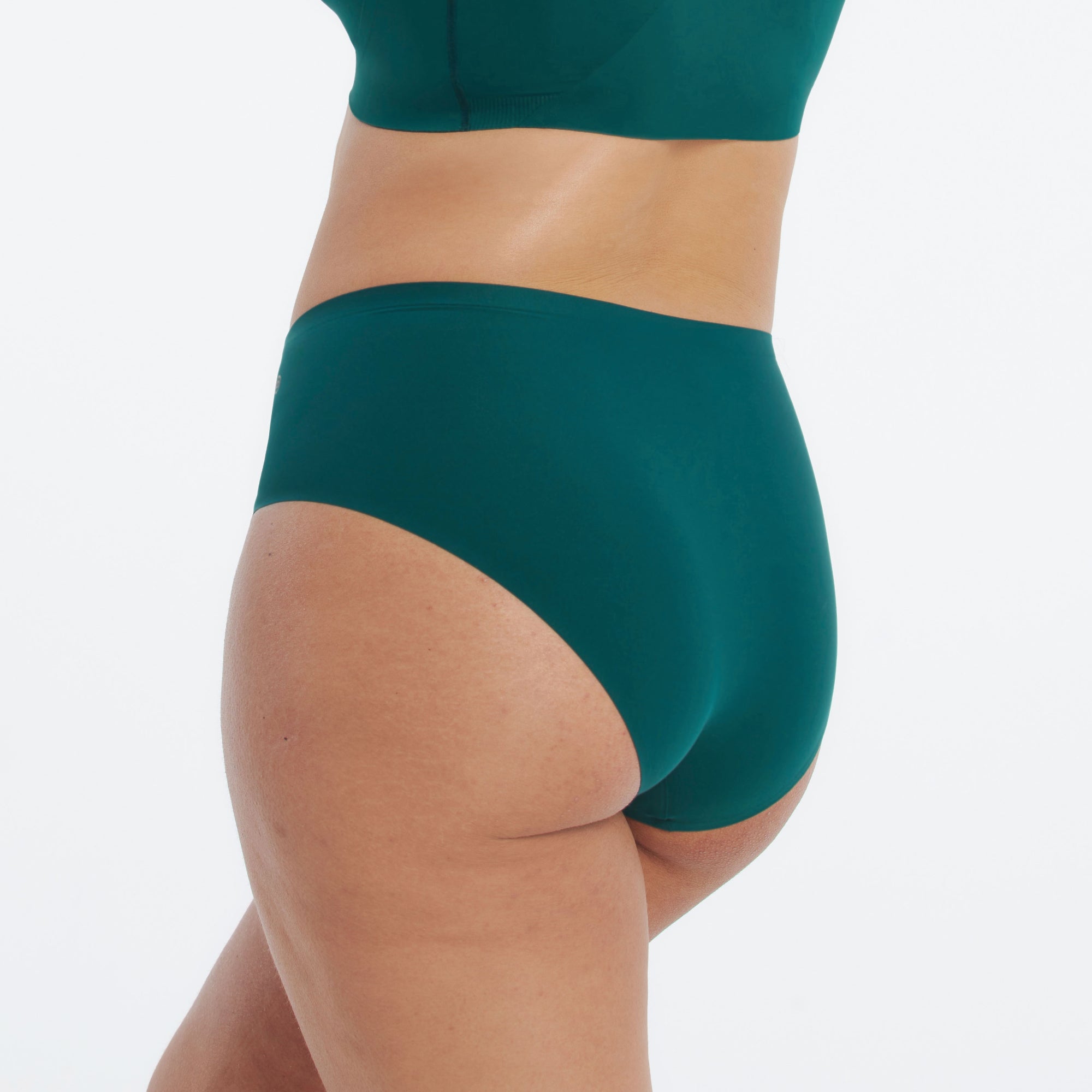 All Color: Monstera Green | Dark Green seamless bikini brief underwear