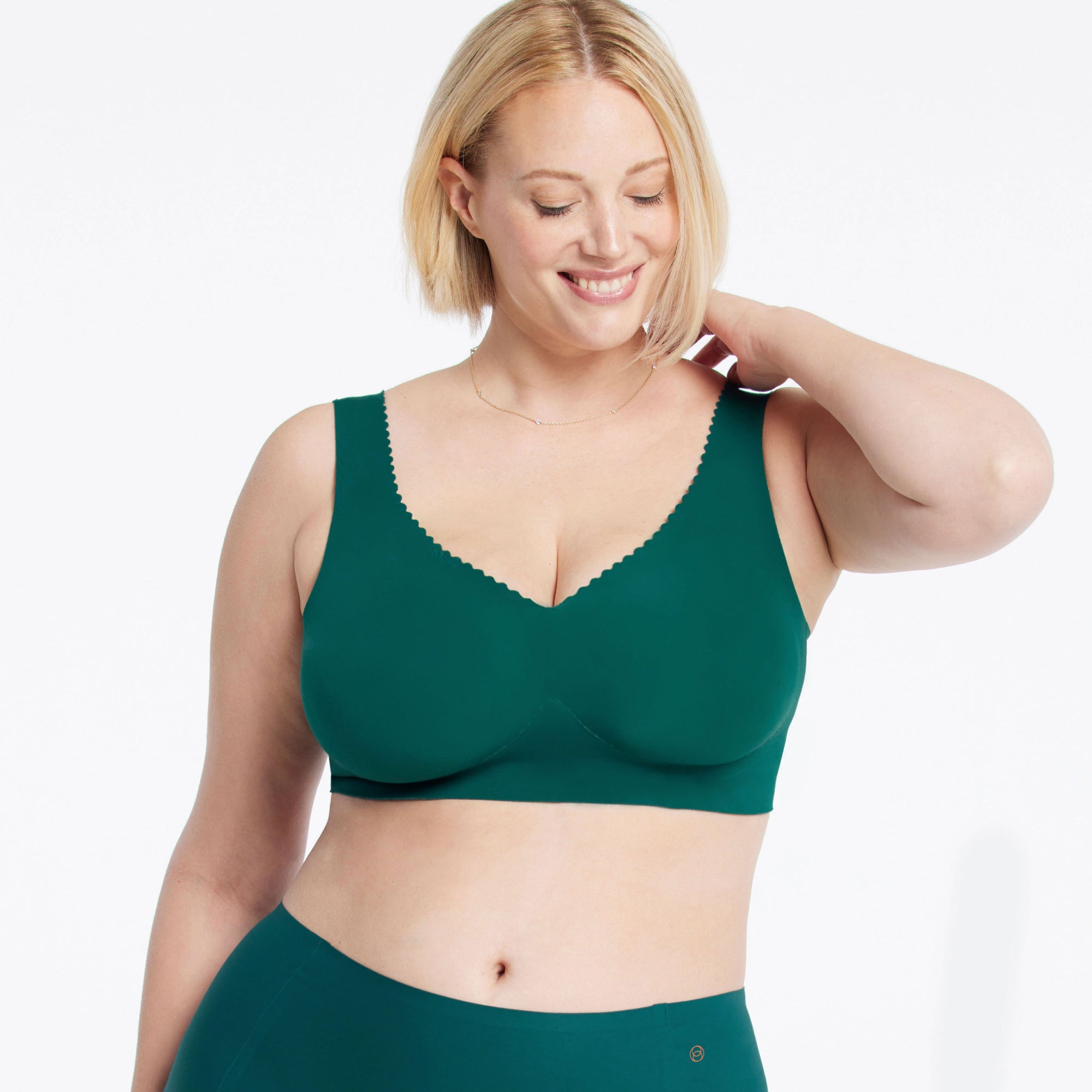 All Color: Monstera Green | wireless seamless bra