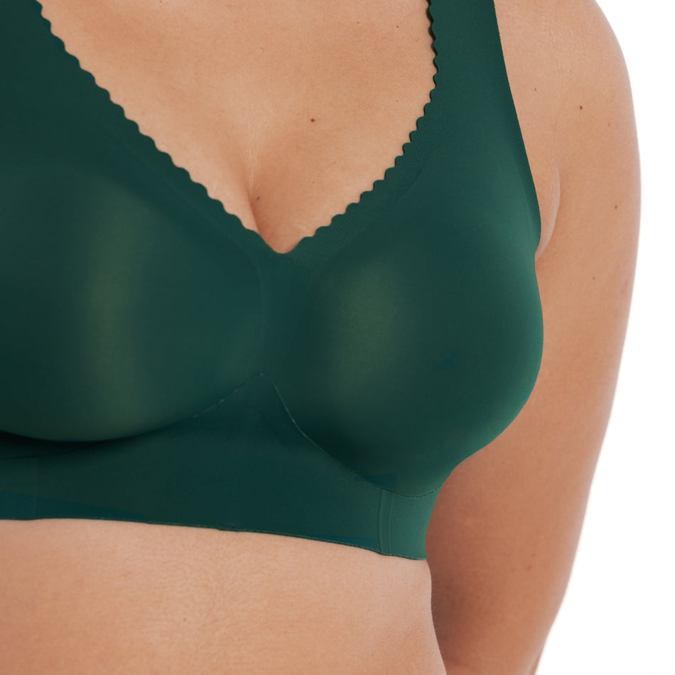 All Color: Monstera Green | wireless seamless bra