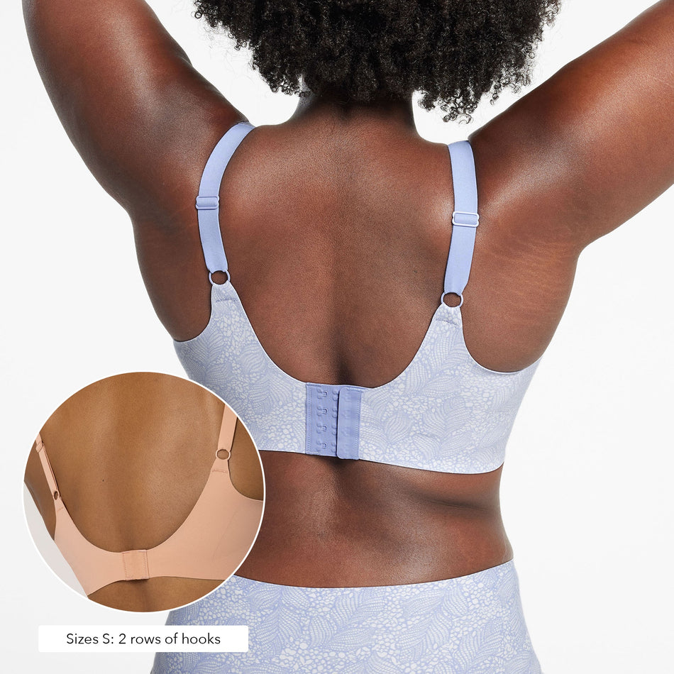 All Color: Moonstone Lace | flexible band hook and eye wireless bra