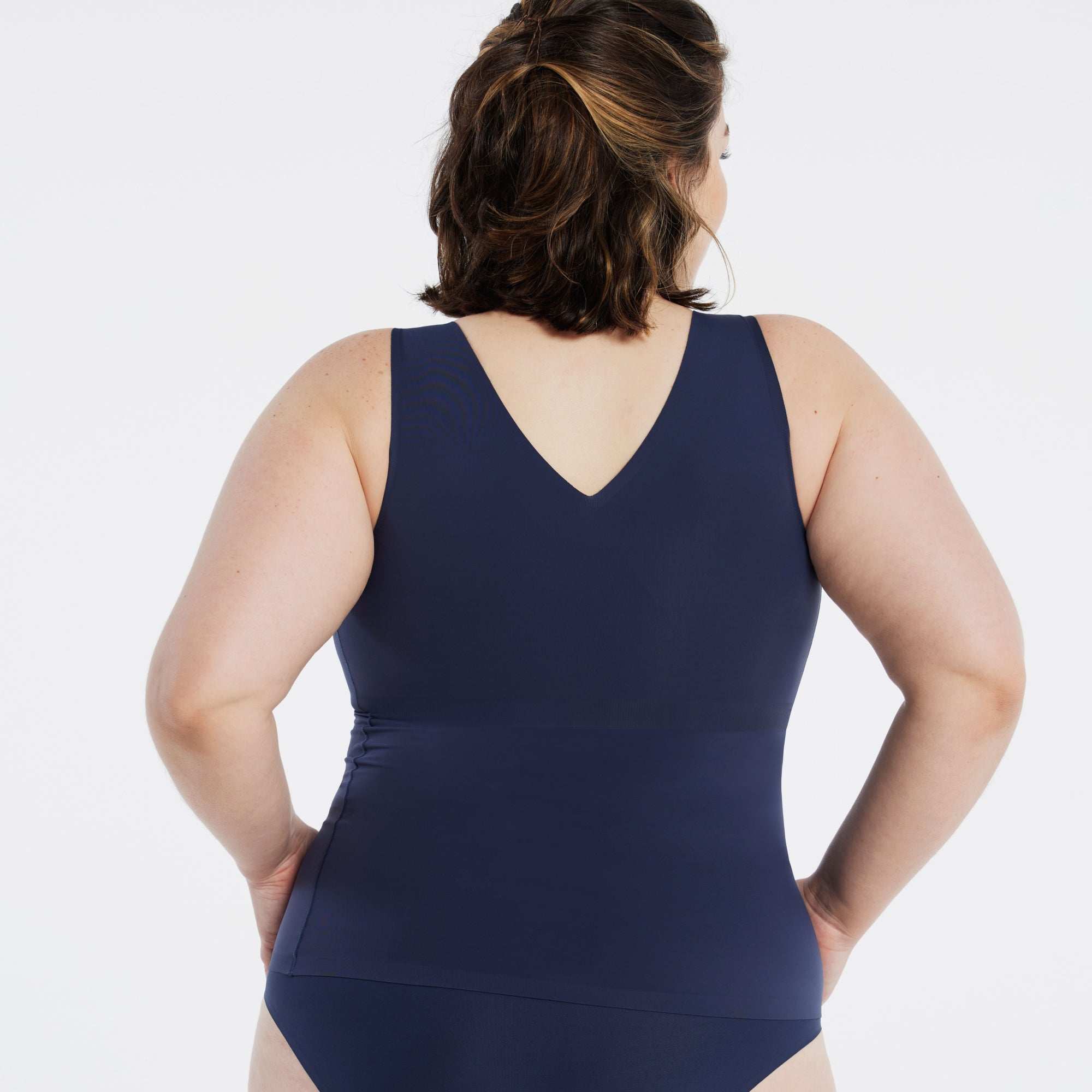 All Color: Midnight Navy | built in support tank cami black