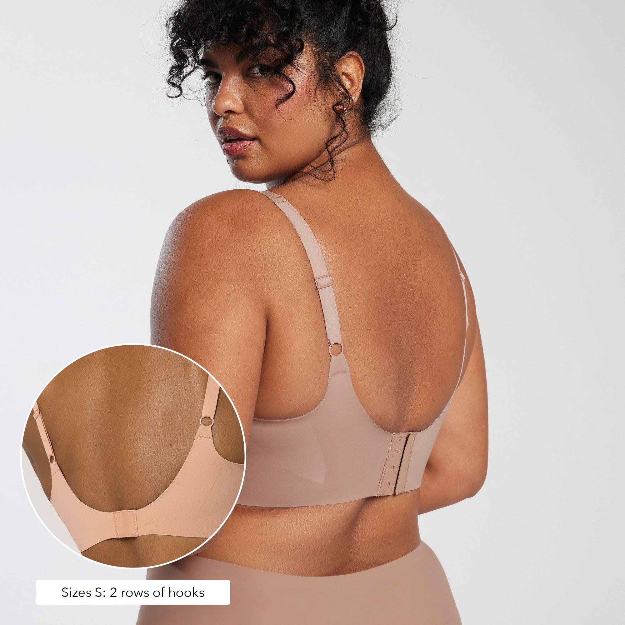 All Color: Willow | Adjustable wireless bra with hook and eye in the band