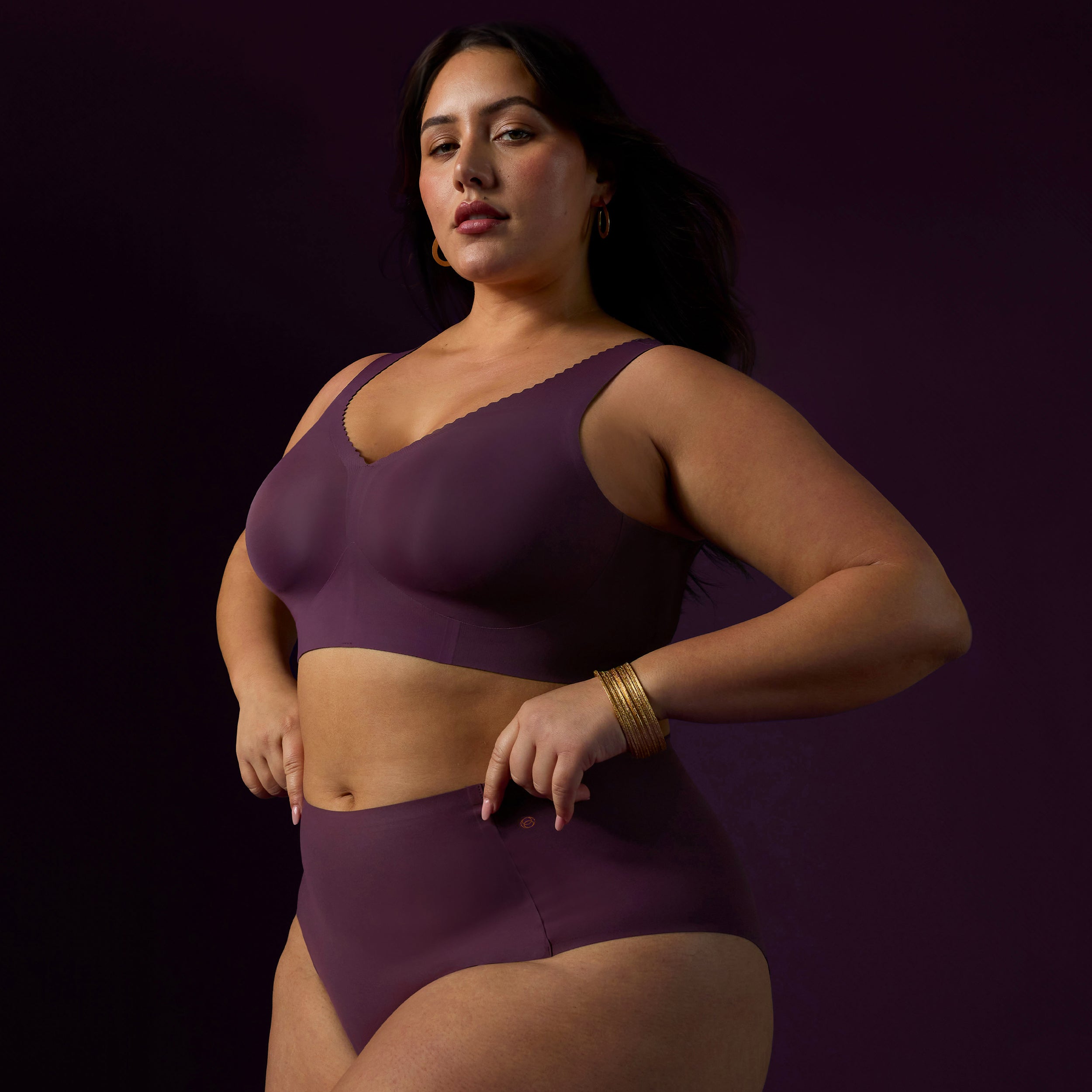 All Color: Plum| wireless Push-up seamless bra