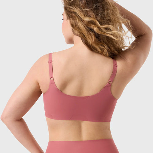 Structured Scoop Bra - Pink Canyon (Final Sale)