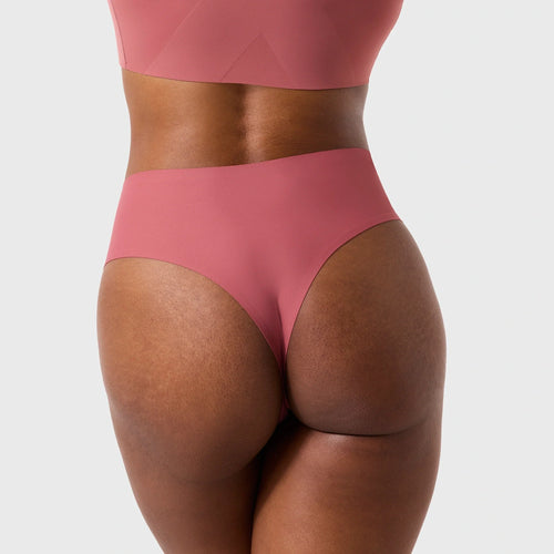 High-Waisted Thong - Pink Canyon (Final Sale)