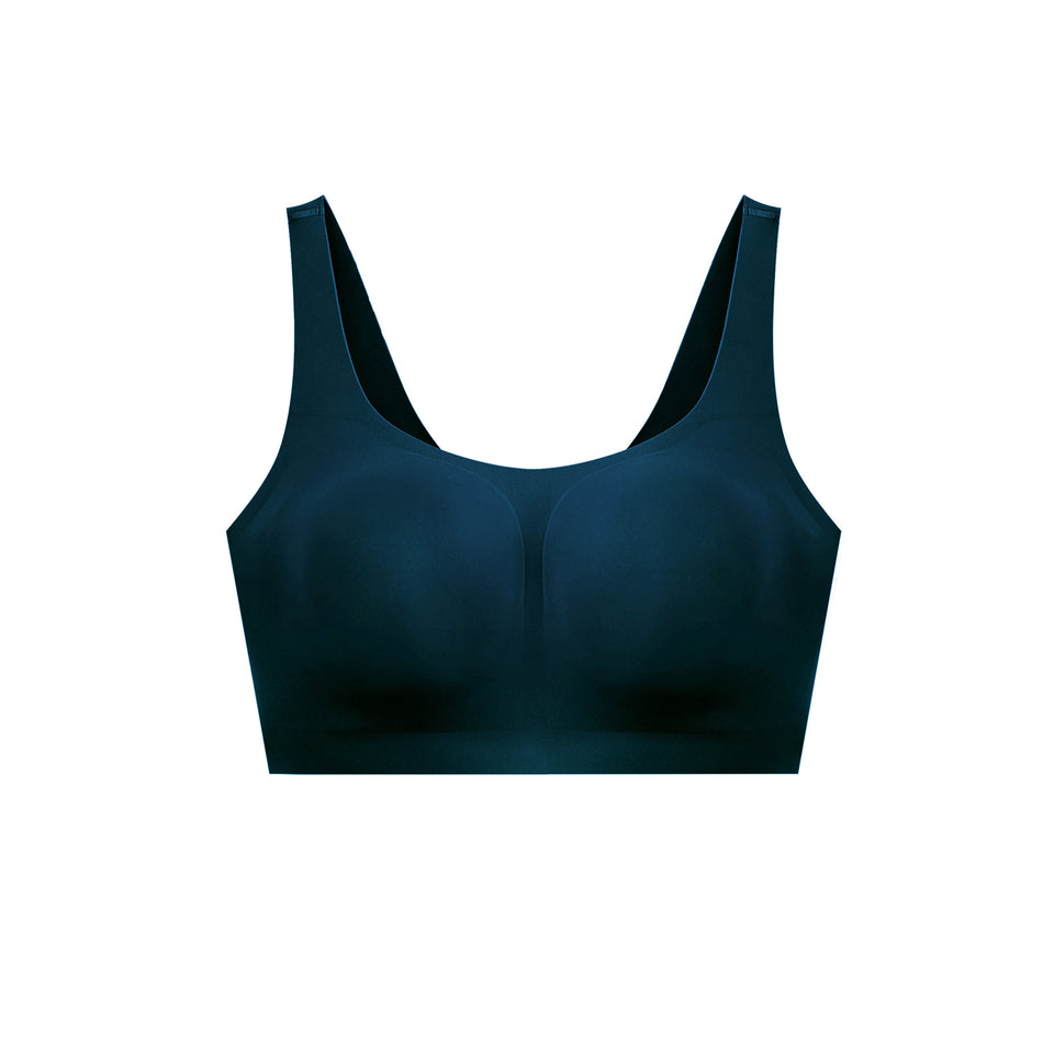 All Color: Deep Tide | Low neckline wireless seamless bra