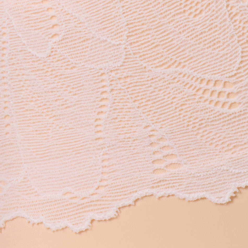 All Color: Peach Rose | Adjustable wireless bra with Lace detail