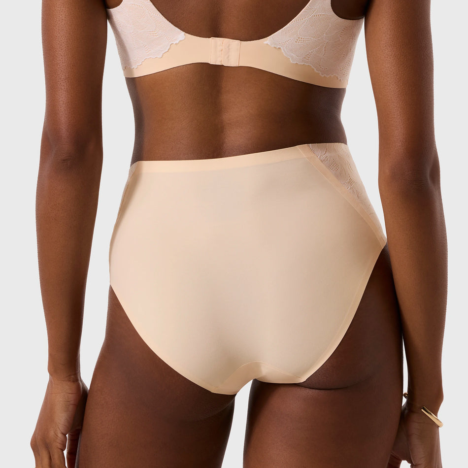 All Color: Peach Rose | seamless bikini brief underwear with Lace details