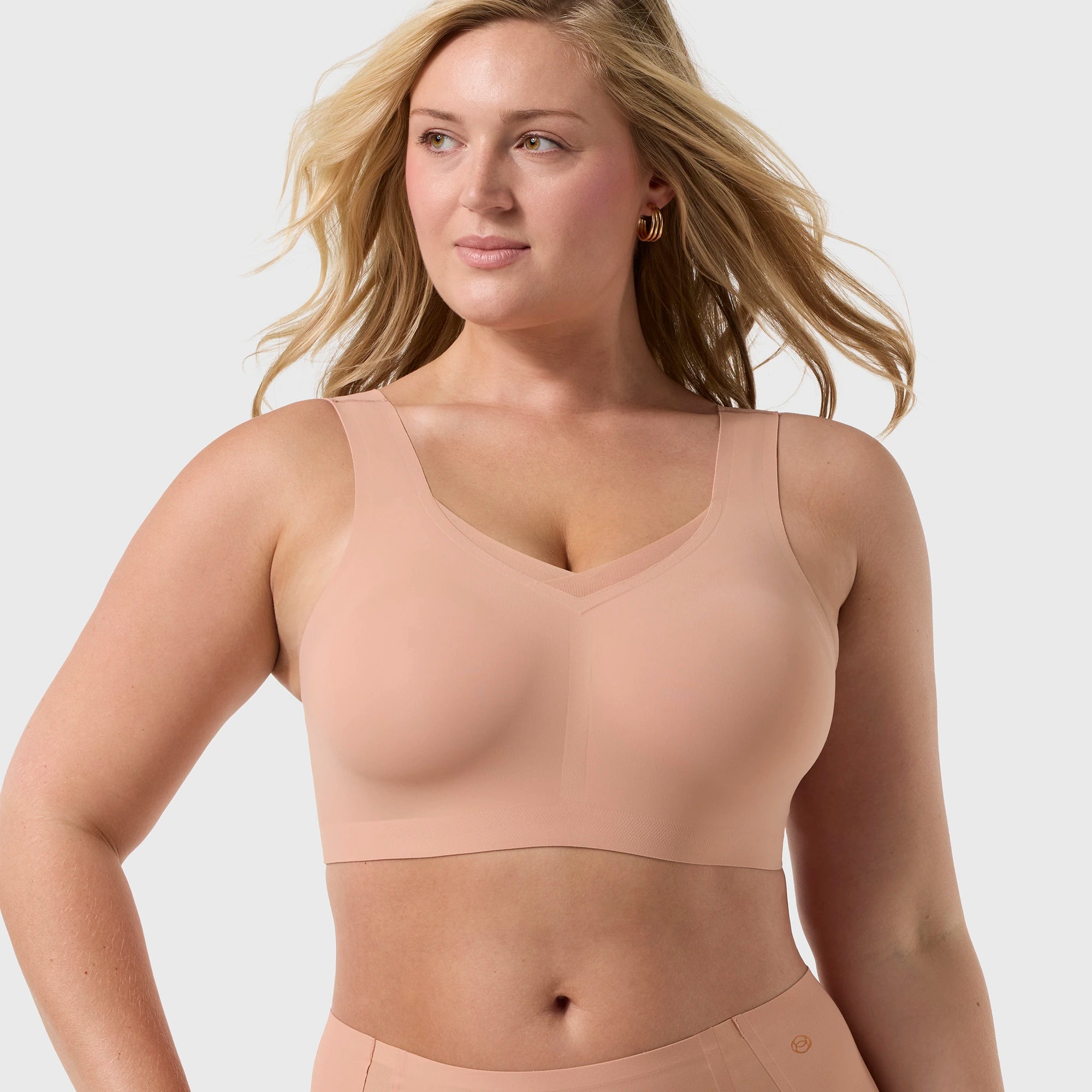 All Color: Himalayan Salt| wireless bra with Mesh detail