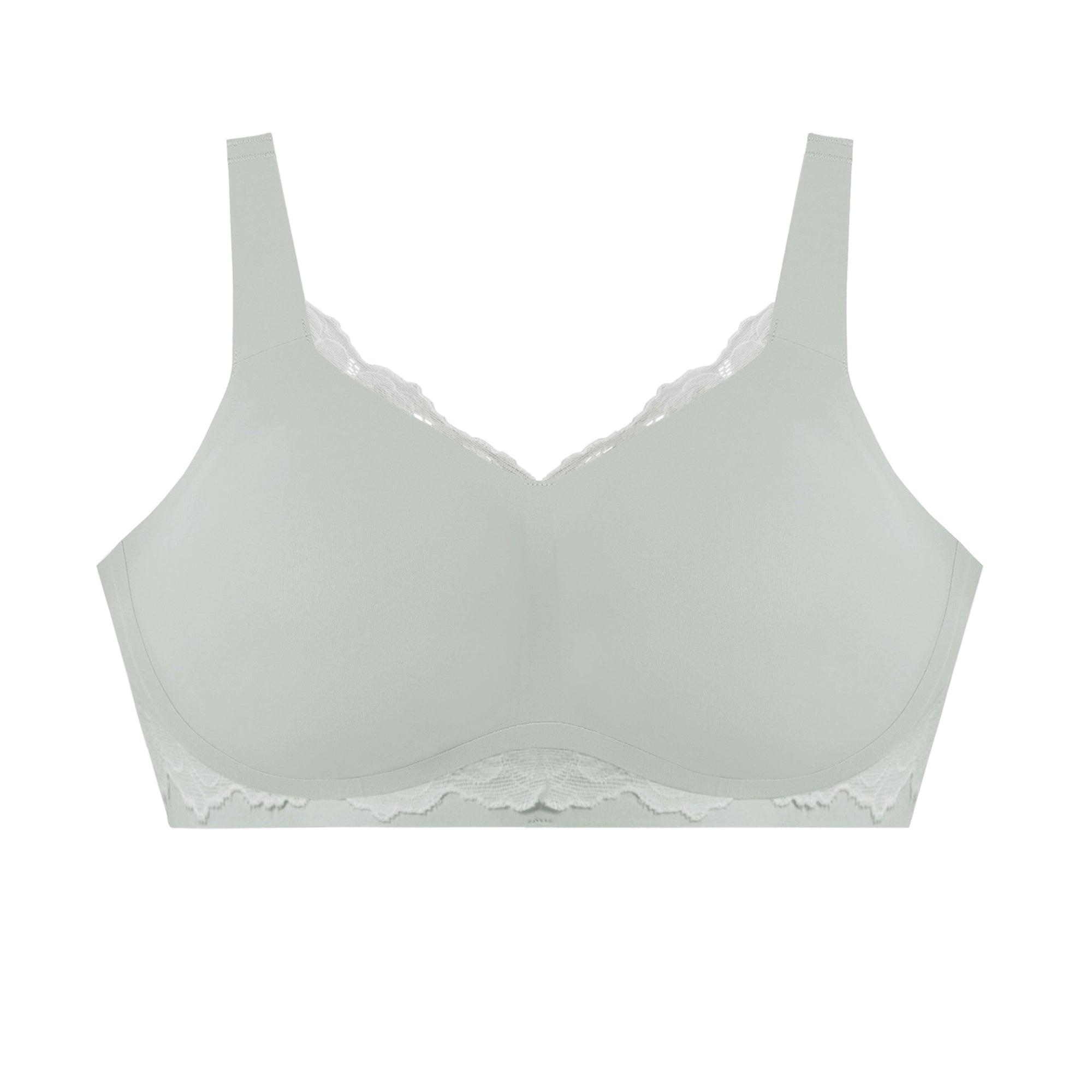 All Color: Ocean Mist | Adjustable wireless bra with Lace detail
