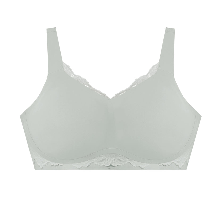 All Color: Ocean Mist | Adjustable wireless bra with Lace detail