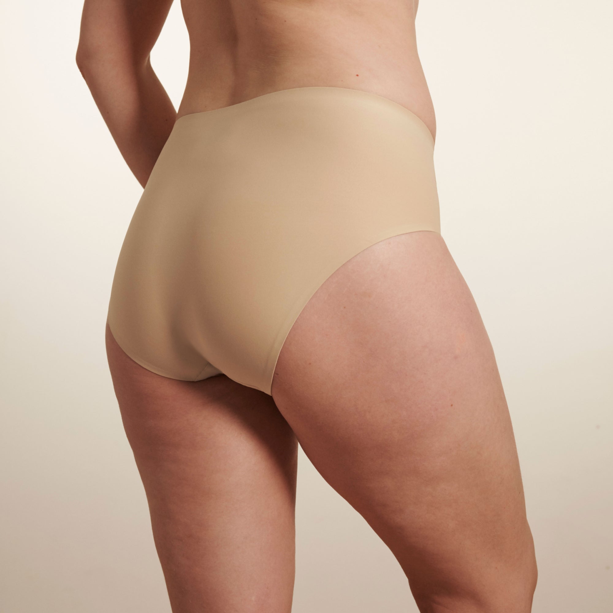 Skin Beige Women's Seamless No Show Underwear Briefs