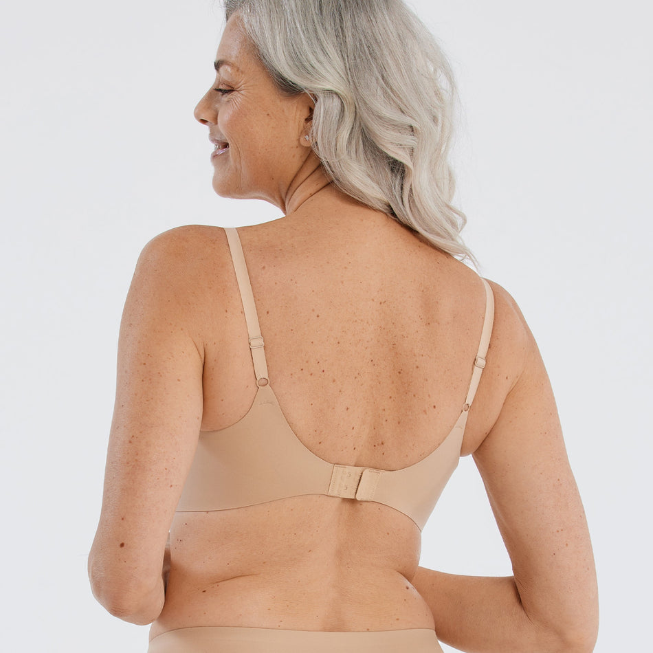 All Color: Sand | low neckline wireless bra