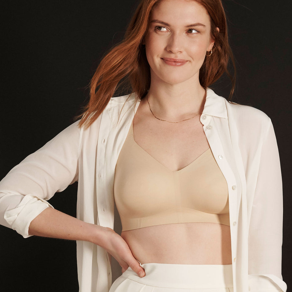 All Color: Sand | Adjustable wireless bra