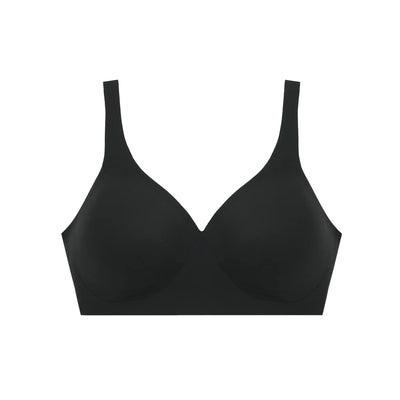 All Color: Black | low neckline wireless bra