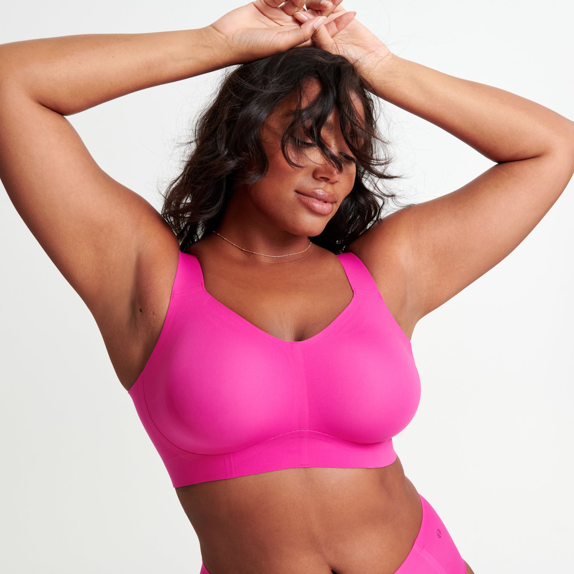 All Color: Wildflower Pink | Adjustable wireless bra