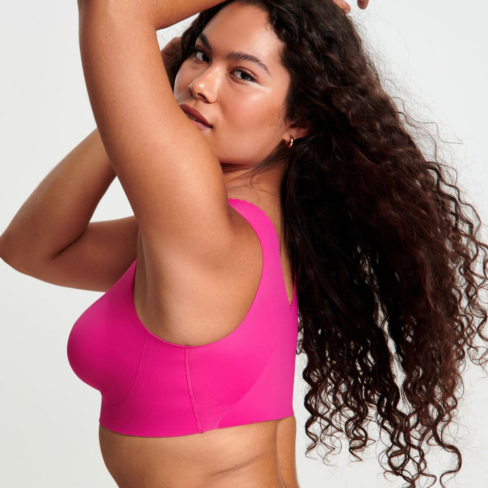 All Color: Wildflower Pink | wireless seamless bra