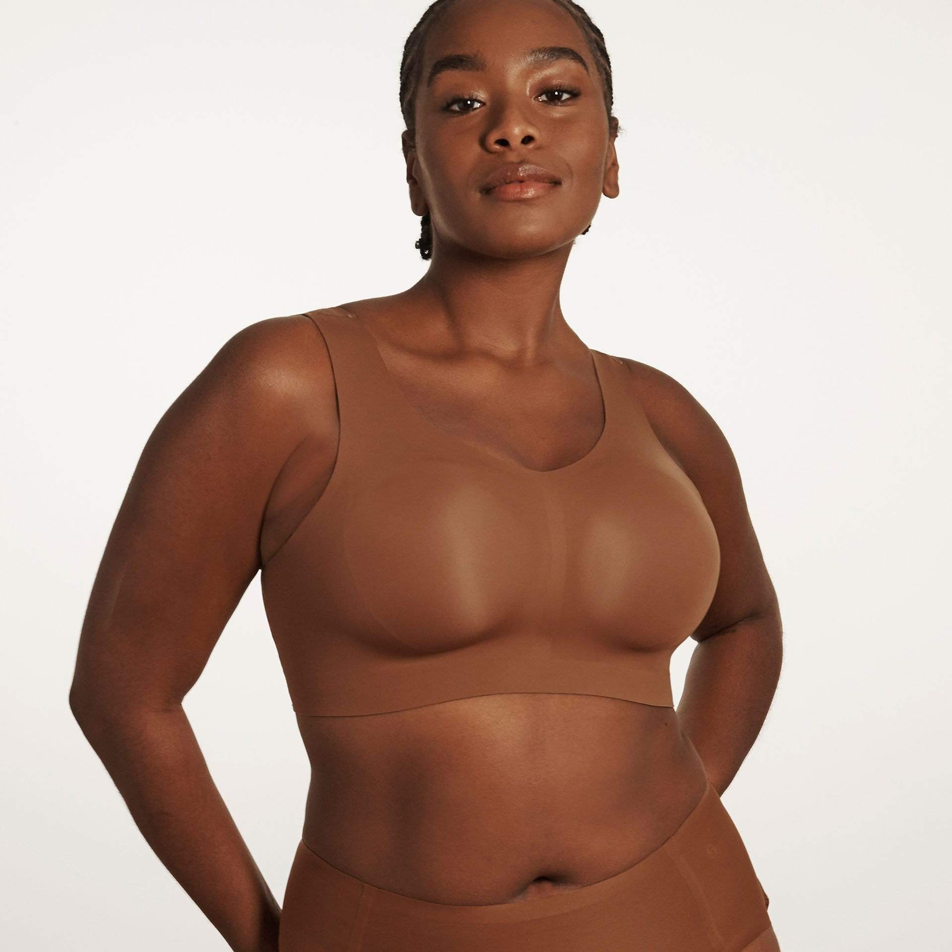 All Color: Clay | brown dark nude seamless wireless bra