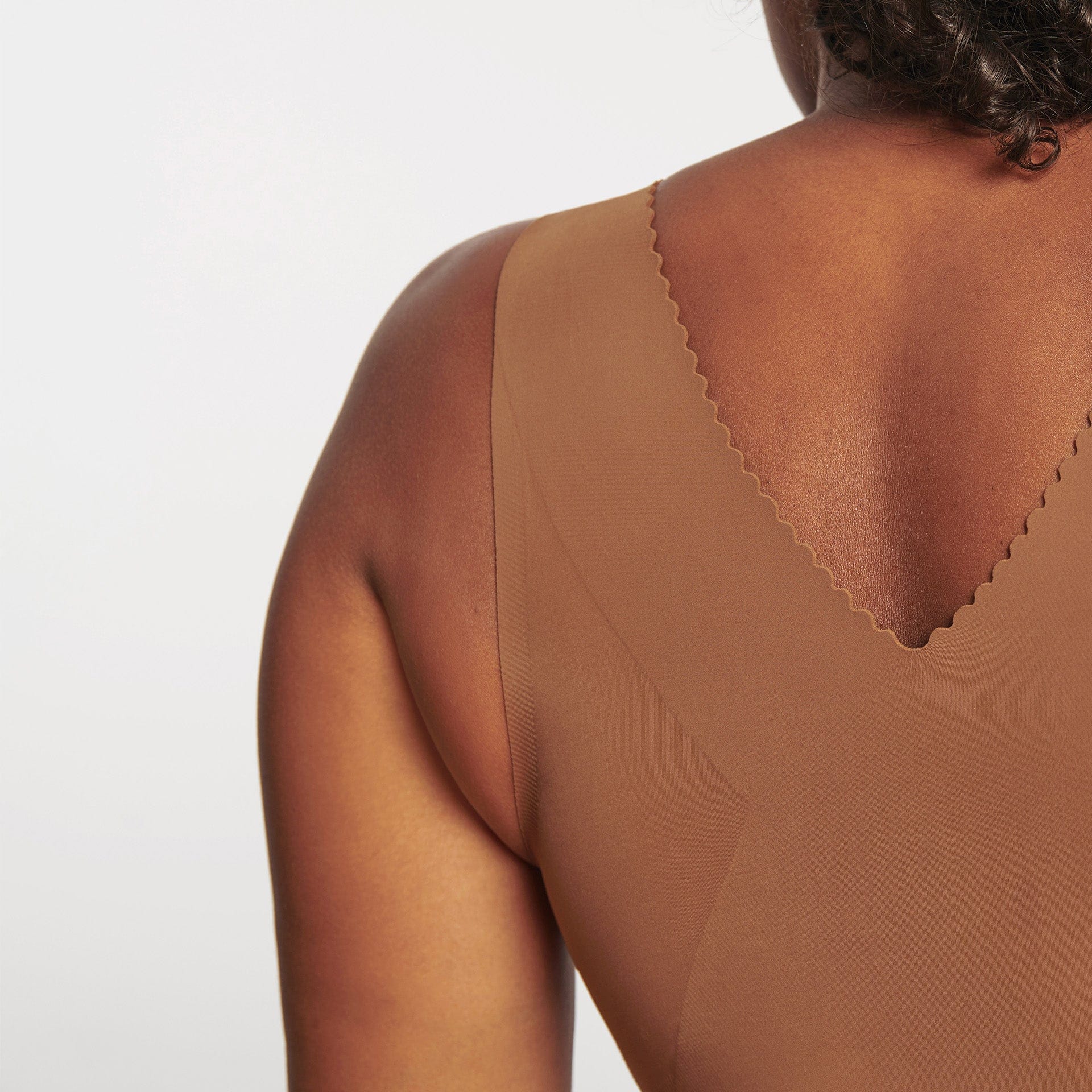 All Color: Clay | wireless wirefree black v-neck bra