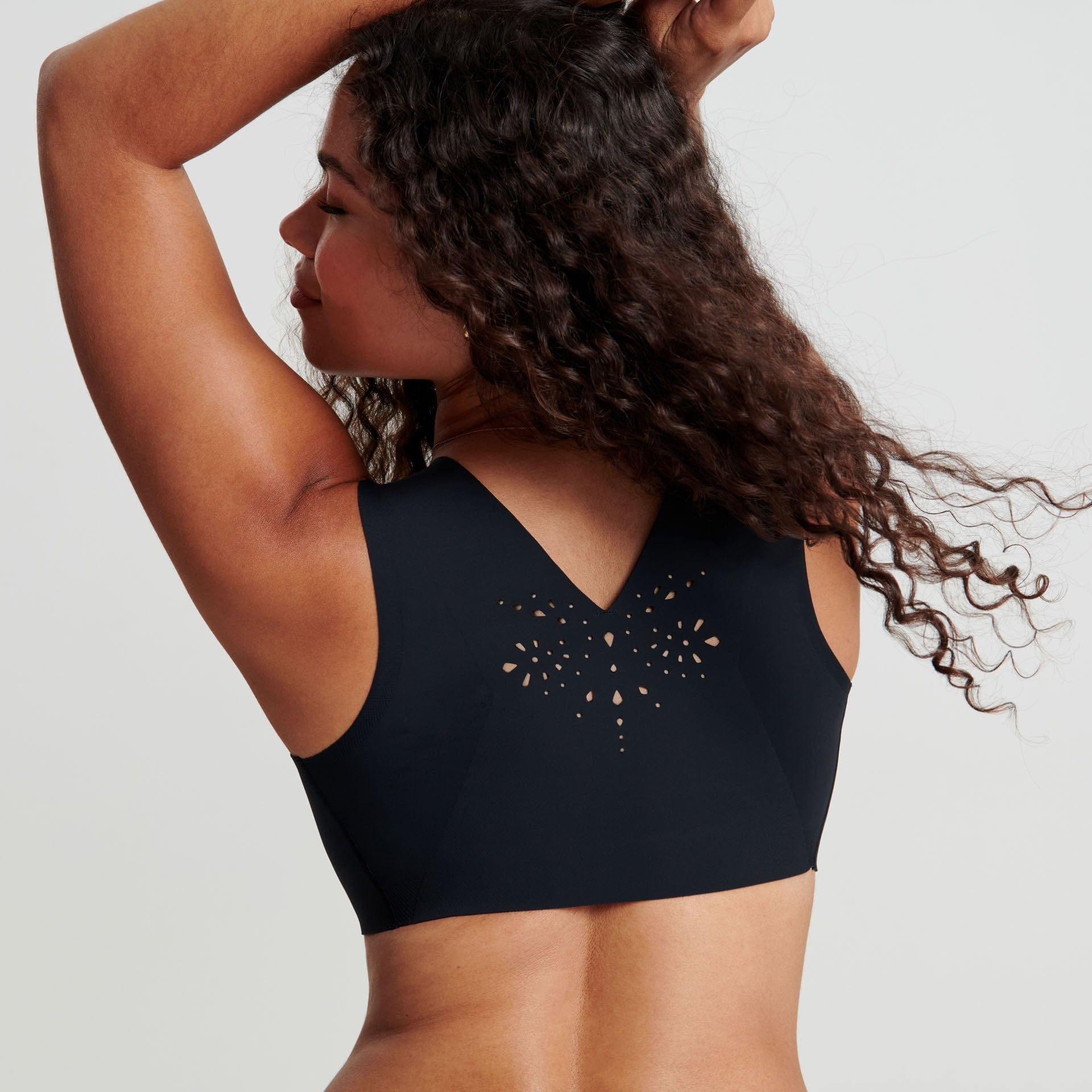 All Color: Limited Black Onyx | black seamless wireless bra with lift and support