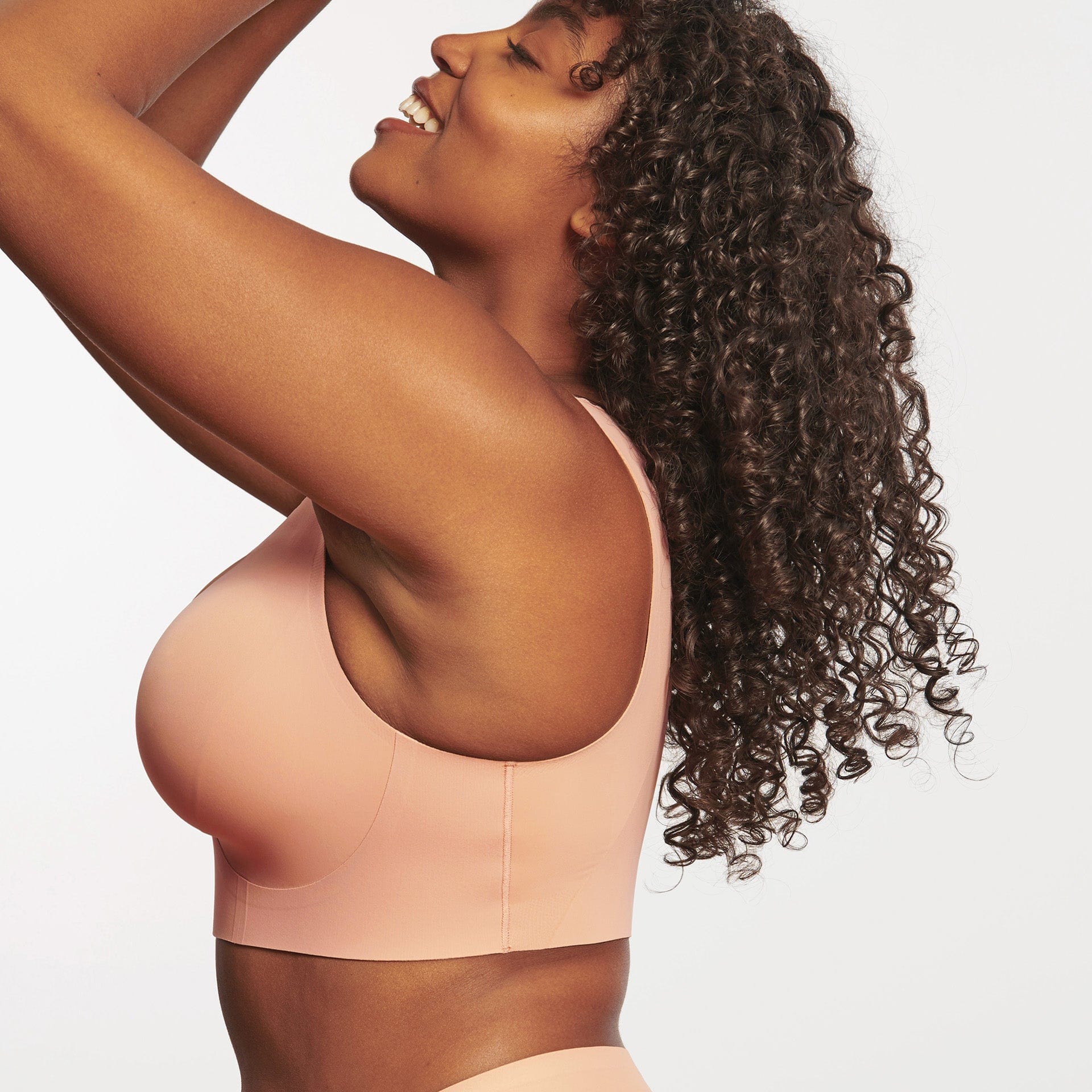 All Color: Himalayan Salt | wireless wirefree pink v-neck bra