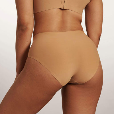 All Color: Mica | medium nude tone seamless bikini brief underwear