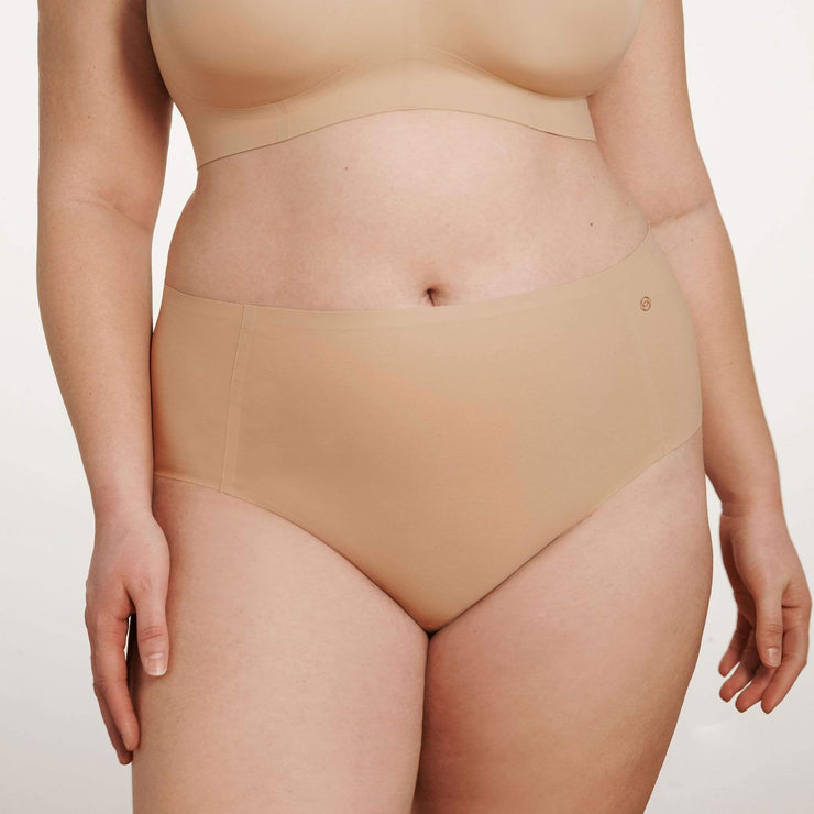 All Color: Sand | light nude tone seamless bikini brief underwear